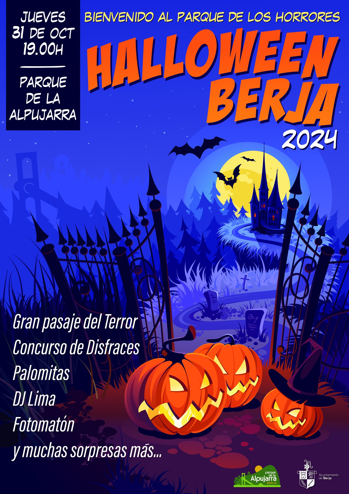 Berja tendrá un Pasaje del Terror y una fiesta de Halloween en el Parque de la Alpujarra